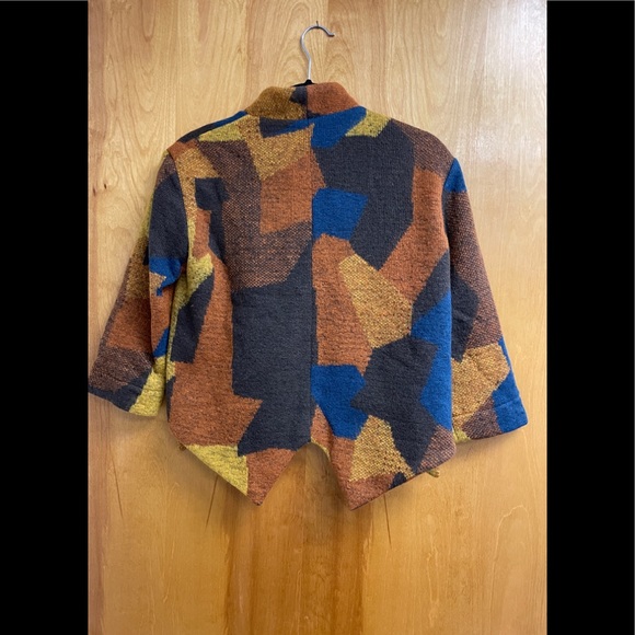 Patchwork Multi-colour Cropped Jacket - Picture 8 of 9